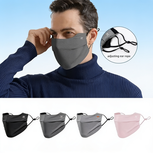 ZENTIVER™ Breathable Ice Silk Face Mask Washable & Reusable