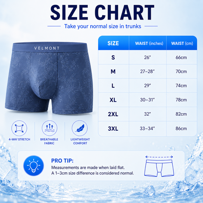 🌊 LAST DEAL 70% OFF ❄ Velmont™ Premium Leakproof Ice Silk Jacquard Men's Boxer
