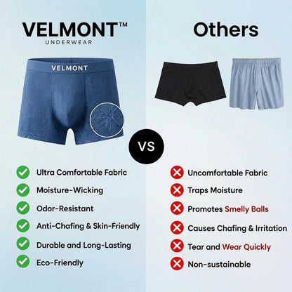 🌊 LAST DEAL 70% OFF ❄ Velmont™ Premium Leakproof Ice Silk Jacquard Men's Boxer