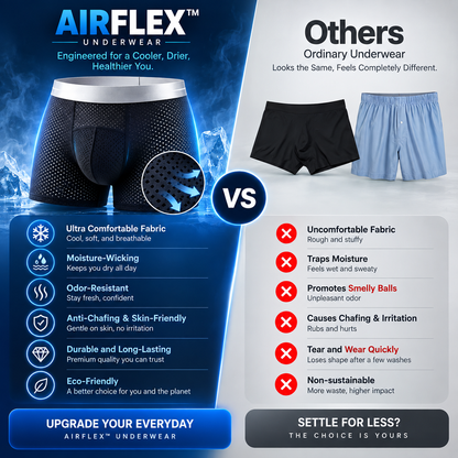 🔥 LAST DAY 70% OFF 🔥 AirFlex™ Premium Leakproof IceSilk Mesh Men's Boxer