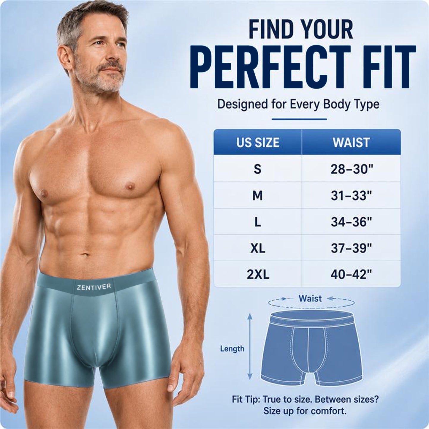 SUMMER SALE 60% OFF ❄️ ZENTIVER™ Premium Cooling SatinSilk Leakproof Trunk