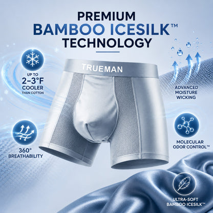 LIMITED DEAL 70% OFF 💎 TRUEMAN™ Premium Leakproof Bamboo IceSilk Boxer