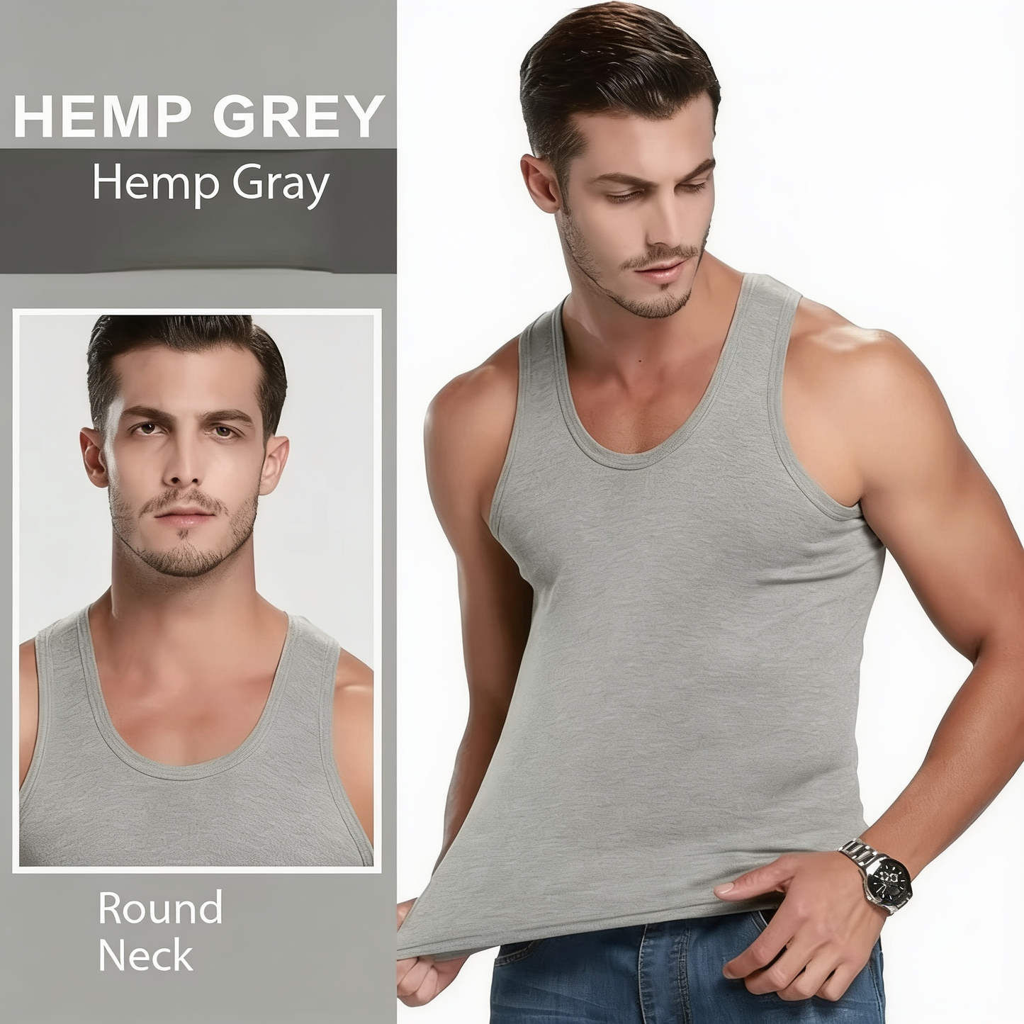 ZENTIVER™ Bamboo Fiber Cooling Tank Top For Men