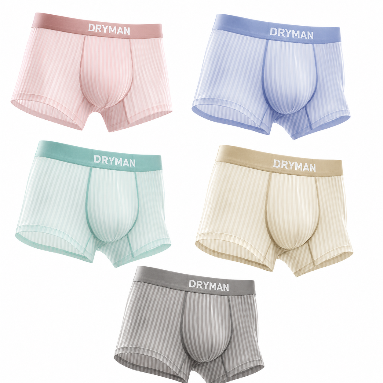 💥LAST DAY 70% OFF💥DryMan™ Ultra-Light IceSilk Leakproof Support Boxer for Men