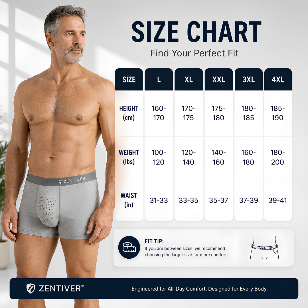 🔥 HOT SUMMER SALE 60% OFF 🔥 Zentiver™ Ice-Cool Leakproof AirModal Boxers – Stay Dry, Cool & Confident ❄️