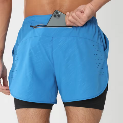 NEW UPGRADED - 60% OFF 🔥 BAZIK™ 2-in-1 Running Gym Shorts with Phone Pockets