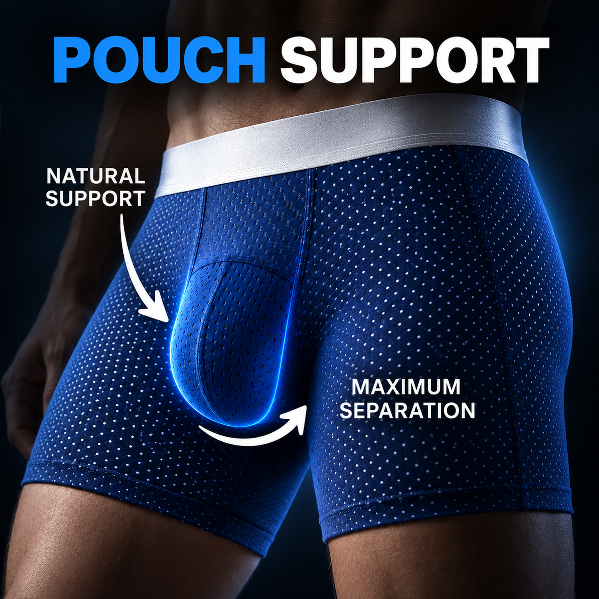 🔥 NEW UPGRADED - 60% OFF 🔥 AirFlex™ Premium Leakproof 3D Pouch Support Men's Boxer