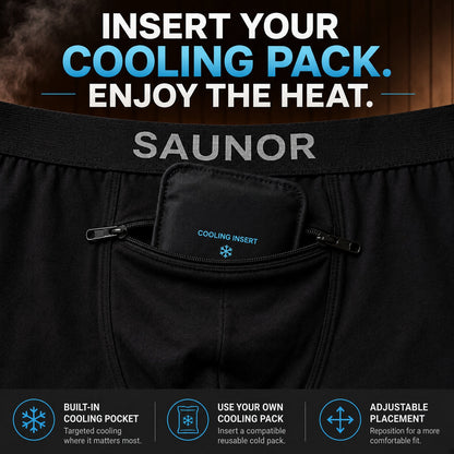 🔥LAST DAY 70% OFF🔥SAUNOR™ Sauna Cooling Briefs for Men – 100% Cotton Cooling Underwear